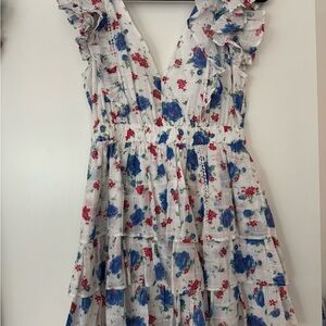 LoveShack Fancy Floral Ruffle Dress